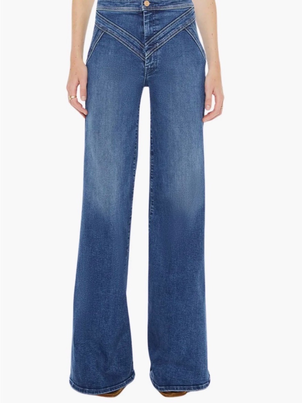 MOTHER denim: Never Worn limited edition Criss Cross Roller Heel Jeans